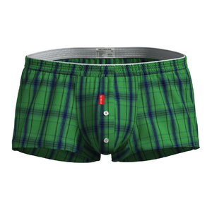 Фото - Чоловічі труси боксери Seobean Short в клітинку зеленого кольору - Men box