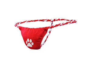 Фото - Чоловічі стрінги Ciokicx Jungle Paw червоні з канатним поясом - Men box