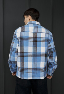 Фото - Мужская куртка-рубашка в клетку Staff ero blue - Men box