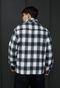 Фото - Мужская куртка-рубашка в клетку Staff ero black & white - Men box