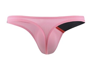 Фото - Мужские сексуальные стринги CIOKICX розово-черные откровенные - Men box