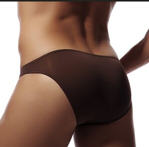 Фото - Чоловічі сексуальні сліпи CIOKICX коричневі з тілесним ефектом - Men box