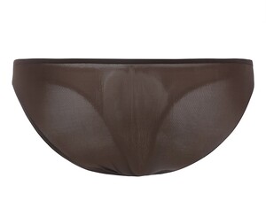 Фото - Чоловічі сексуальні сліпи CIOKICX коричневі з тілесним ефектом - Men box