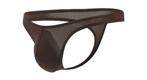 Фото - Мужские стринги CIOKICX коричневые с эффектом обнаженности - Men box