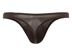 Фото - Мужские стринги CIOKICX коричневые с эффектом обнаженности - Men box