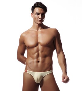 Фото - Чоловічі стрінги CIOKICX бежеві з ефектом другої шкіри - Men box