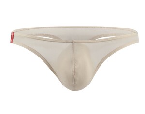 Фото - Чоловічі стрінги CIOKICX бежеві з ефектом другої шкіри - Men box