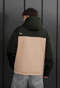 Фото - Мужская демисезонная куртка с капюшоном Staff sk dark green & beige - Men box