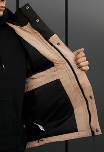 Фото - Мужская демисезонная куртка с капюшоном Staff sk dark green & beige - Men box