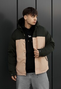 Фото - Мужская демисезонная куртка с капюшоном Staff sk dark green & beige - Men box