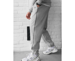 Фото - Спортивні штани для чоловіків Staff of gray melange reflective - Men box