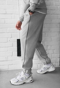 Фото - Спортивні штани для чоловіків Staff of gray melange reflective - Men box