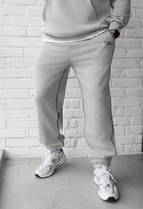 Фото - Спортивні штани для чоловіків Staff of gray melange reflective - Men box