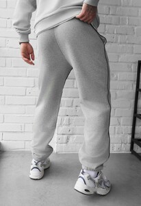 Фото - Спортивні штани для чоловіків Staff of gray melange reflective - Men box