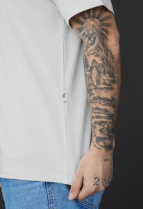 Фото - Мужская футболка однотонная Staff light gray - Men box