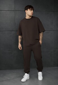 Фото - Повсякденний оверсайз костюм Staff qix dark brown oversize premium - Men box