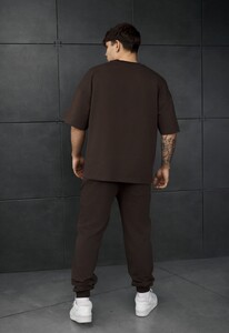 Фото - Повсякденний оверсайз костюм Staff qix dark brown oversize premium - Men box