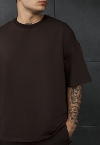 Фото - Повсякденний оверсайз костюм Staff qix dark brown oversize premium - Men box