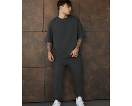 Фото - Повсякденний оверсайз костюм Staff qix dark gray oversize premium - Men box