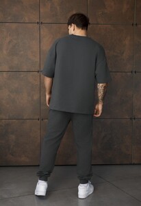 Фото - Повсякденний оверсайз костюм Staff qix dark gray oversize premium - Men box