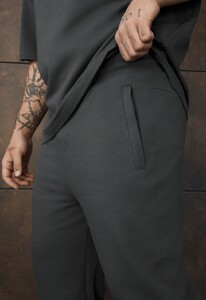 Фото - Повсякденний оверсайз костюм Staff qix dark gray oversize premium - Men box
