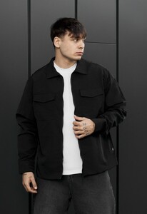 Фото - Чоловіча демісезонна куртка вітровка Staff fr black - Men box