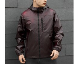 Фото - Мужская куртка ветровка с капюшоном Staff thermochromic dark marsala - Men box