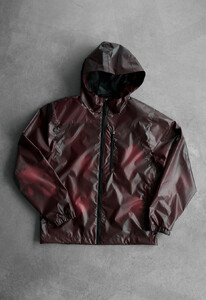 Фото - Мужская куртка ветровка с капюшоном Staff thermochromic dark marsala - Men box