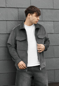 Фото - Чоловіча демісезонна молодіжна куртка Staff my gray - Men box