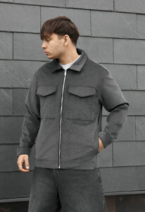 Фото - Чоловіча демісезонна молодіжна куртка Staff my gray - Men box