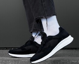 Фото - Чоловічі стильні кросівки Staff all black - Men box