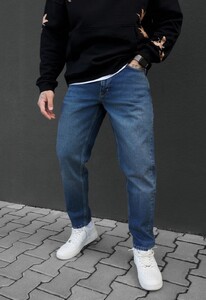 Фото - Мужские прямые джинсы Staff 09 regular dark blue - Men box