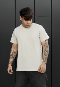 Фото - Мужская однотонная футболка Staff light beige basic - Men box
