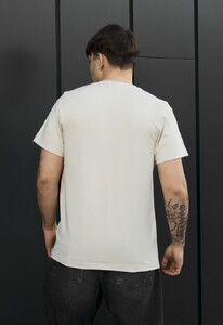 Фото - Мужская однотонная футболка Staff light beige basic - Men box