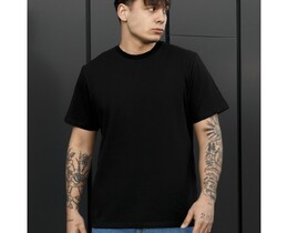 Фото - Мужская однотонная стильная футболка Staff ma black - Men box