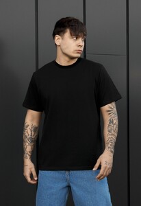 Фото - Мужская однотонная стильная футболка Staff ma black - Men box