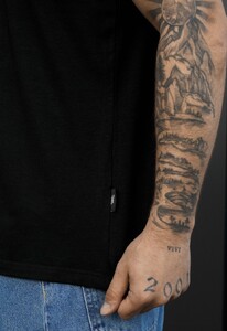 Фото - Мужская однотонная стильная футболка Staff ma black - Men box