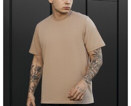 Фото - Мужская стильная футболка Staff ma light brown - Men box