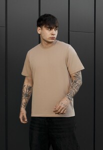 Фото - Мужская стильная футболка Staff ma light brown - Men box