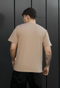 Фото - Мужская стильная футболка Staff ma light brown - Men box
