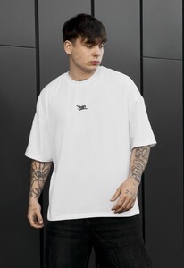 Фото - Чоловіча практична футболка Staff logo white oversize - Men box