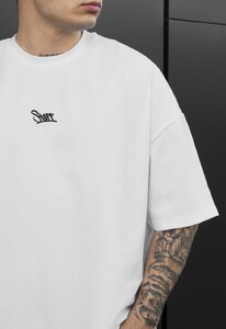 Фото - Чоловіча практична футболка Staff logo white oversize - Men box