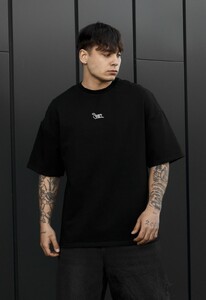 Фото - Чоловіча футболка з подовженими рукавами Staff black logo oversize premium - Men box