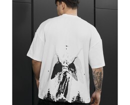 Фото - Чоловіча футболка з ефектним принтом Staff monument oversize - Men box