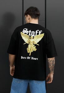 Фото - Мужская качественная футболка Staff pure of heart oversize - Men box