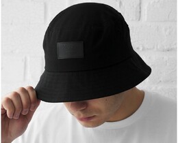 Фото - Чоловіча однотонна літня панама Staff black - Men box