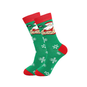 Фото - Шкарпетки Friendly Socks з новорічним принтом. Колір: зелений - Men box