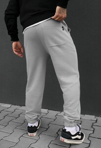 Фото - Чоловічі спортивні штани з бавовни Staff al logo light gray - Men box