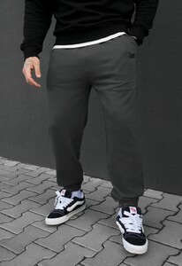 Фото - Мужские спортивные штаны из хлопка Staff al logo dark gray - Men box