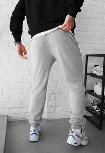 Фото - Чоловічі спортивні штани з якісної бавовни Staff ho logo gray melange - Men box